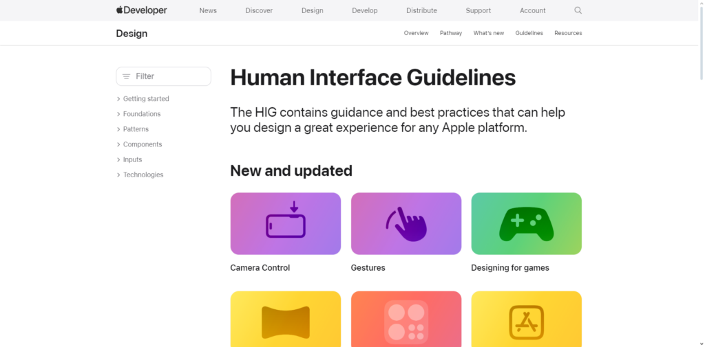 6. Apple Human Interface Guidelines