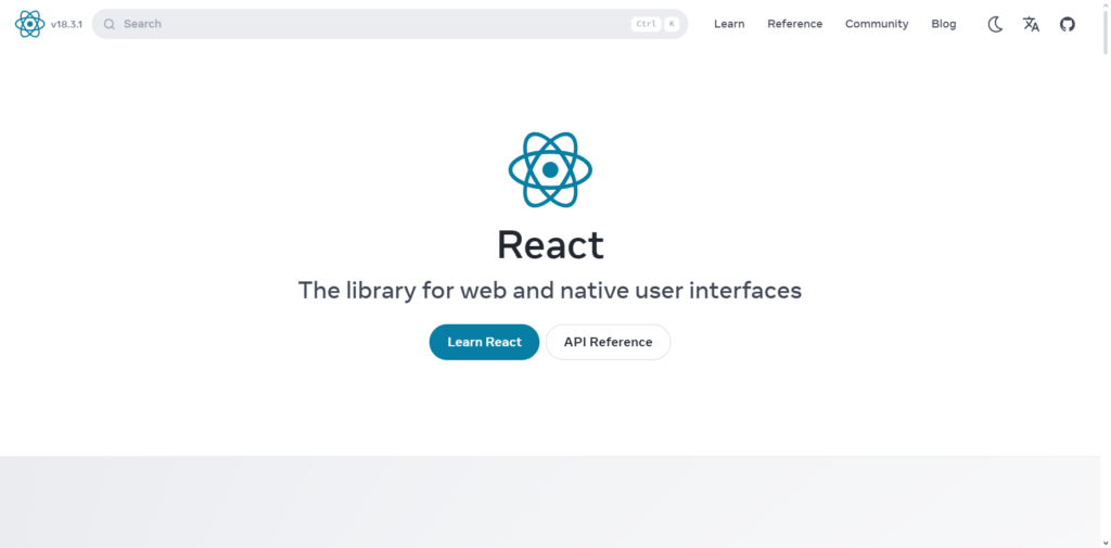 React