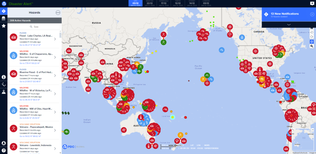 Disaster Alert wildfire apps