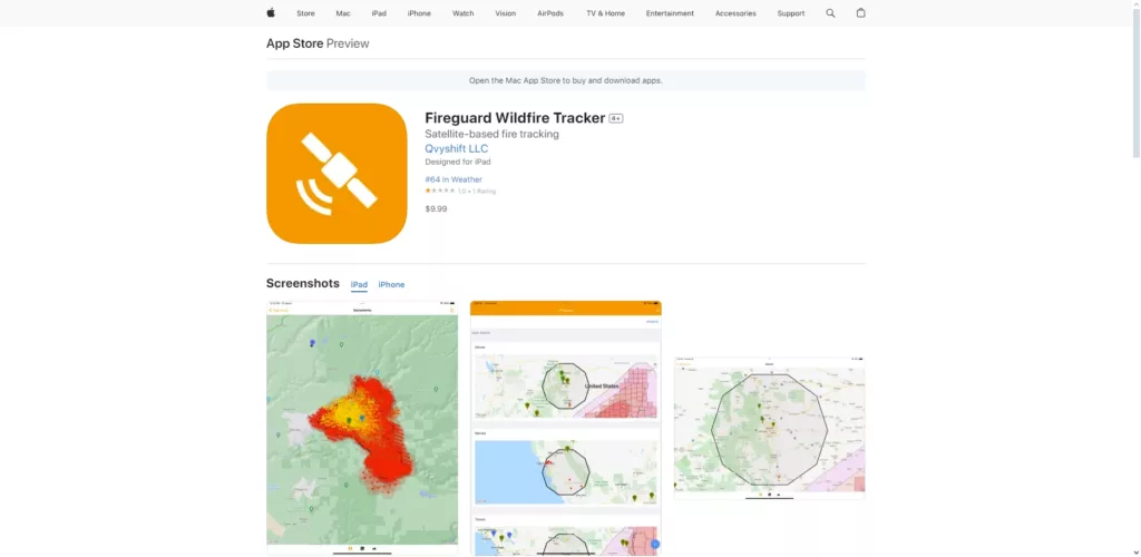 Fireguard Wildfire Tracker wildfire apps