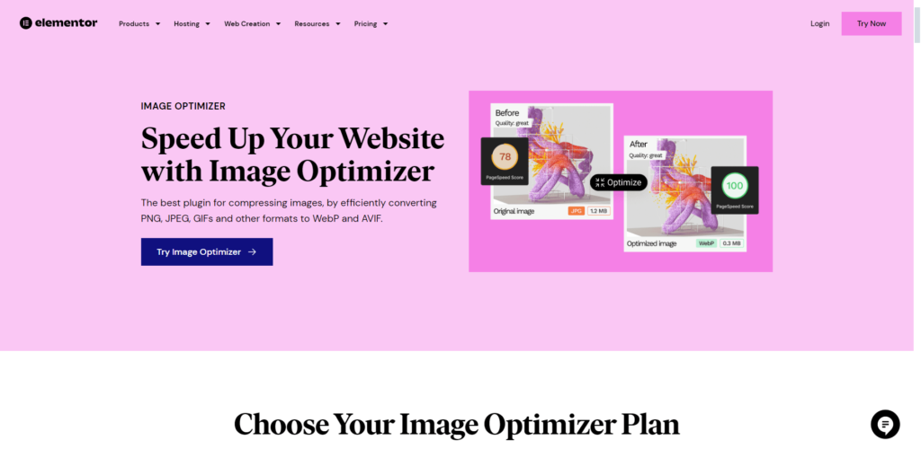 image optimization plugins Image Optimizer by Elementor