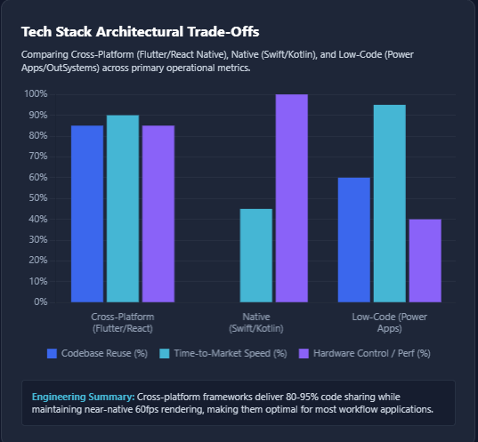 enterprise mobile app development Tech Stack Architectural Trade-Offs