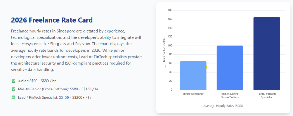 freelance app developer singapore 2026 Freelance Rate Card 