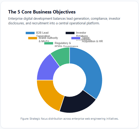 The 5 Core Business Objectives corporate website development