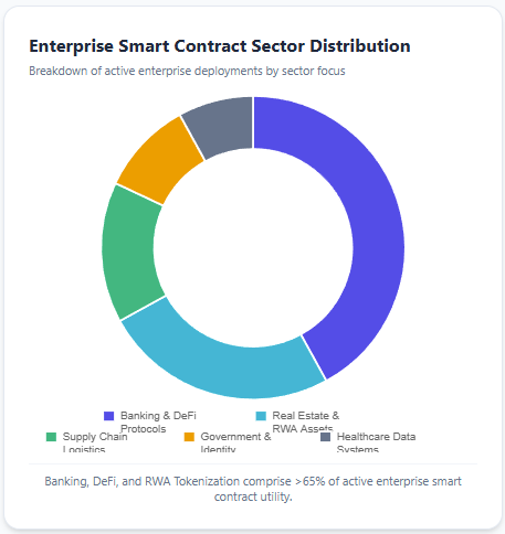 Enterprise Smart Contract Sector Distribution smart contract development 