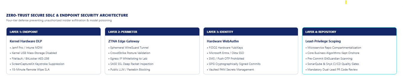Zero-Trust Engineering Topology and Shift-Left SSDLC Architecture Diagram